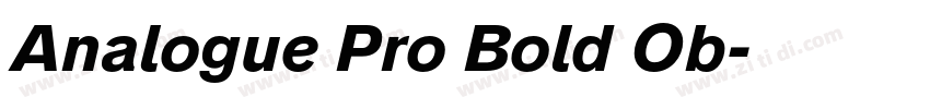 Analogue Pro Bold Ob字体转换 Analogue Pro Bold Ob字体转换